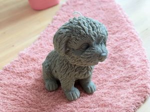 Handmade Large Teddy Puppy Candle - Eco-Friendly Soy Wax Gift